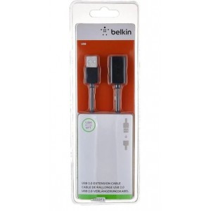 Belkin USB-A 2.0 A - Extension Cable 1.8 Meter - Black (745883713424)