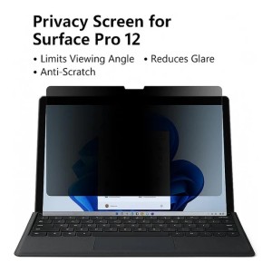 Tuff-Luv - Privacy Screen Filter - Compatible with the Microsoft Surface Pro 12 - Dark - Privacy Filter