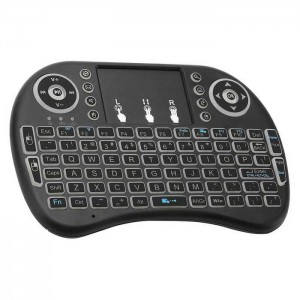i8 Backlit Mini Wireless Keyboard With Touchpad Infrared Remote Control