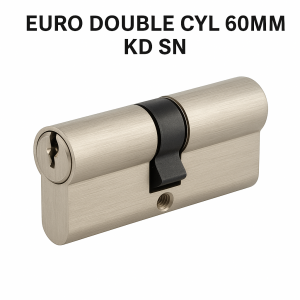 Euro Double Lock Cylinder 60mm KD – Satin Nickel