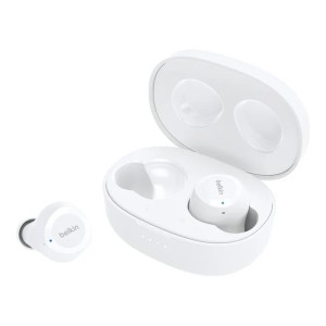 Belkin - SoundForm Bolt True Wireless Earbuds - White - Up to 28 hours of battery life — 9 hours of playtime for the earbuds- plus another 19 hours of battery in the charging case. (745883855100)