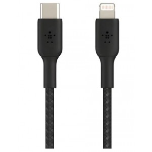 Belkiin - BoostCharge Braided High Quality USB-C to USB-C  Cable  (Supports up to 60 Watts) - 2 Meters - Black