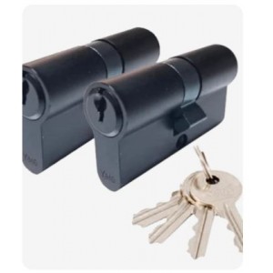Yale 60MM Double Euro Profile Cylinder Matte Black - Keyed Alike