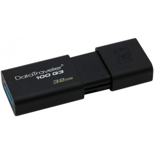 Kingston DT100G3/32GB 32GB Data Traveler 100 G3 USB 3.0 Gen 1 Flash Drive
