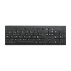 Kensington EQ - KB150 EQ Wireless Keyboard - Black - (Recycled material – outer case and keycaps include 65% post-consumer recycled plastic - Full-size 105 key layout - 2.4GHz wireless connectivity