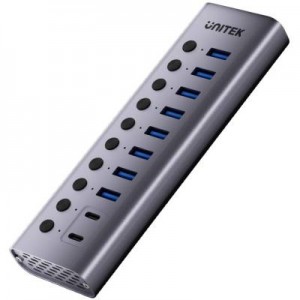 UNITEK10IN1 USB-C 5GBP HUB-PWER SWITCH(H1315B01-EU