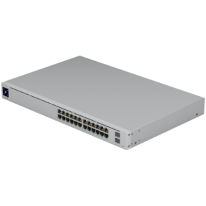 Ubiquiti USW-Pro-24-POE-EU configurable Gigabit Layer2 and Layer3 switch with auto-sensing 802.3at PoE+ and 802.3bt PoE++