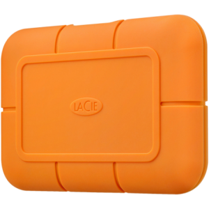 Seagate LaCie Rugged SSD 1TB 950MB/s transfer with encryption Mac Windows Thunderbolt 3 USB 3.0 USB-C Palm sized IP67 ra