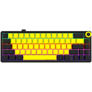 LORGAR KBP70MW- Wireless 65% Mechanical Gaming Keyboard Pro- Black/yellow- EN layout