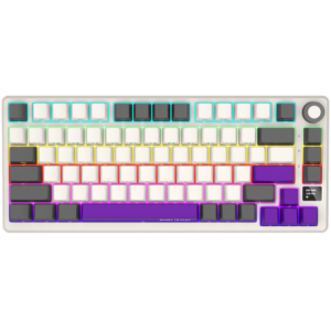 LORGAR KBP7075W- Wireless 75% Mechanical Gaming Keyboard Pro- Beige- EN layout