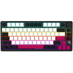 LORGAR KBP7075W- Wireless 75% Mechanical Gaming Keyboard Pro- Black/red- EN layout
