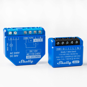 Shelly Smart Mini Wi-Fi Relay gen 3 ( 1 channel 8 A)
