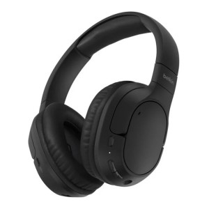 Belkin - SoundForm - Built-in microphone with Clear Call Quality technology - Get comfortable- high-quality Bluettooth - wireless headphones with Clear Call Quality technology are perfect for working