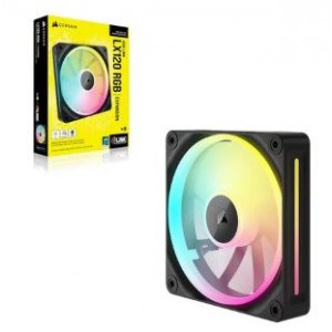 CORSAIR iCUE LINK LX120 RGB 120mm PWM Fan - Dual Light Loops – Requires iCUE LINK System Hub (Sold Separately)