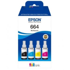 Epson T664 Ecotank Multipack ink bottle (70ml per bottle)