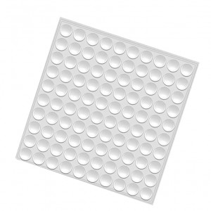 Clear Adhesive Silicone Bumper Pads (100 pack) - 8mm x 3mm