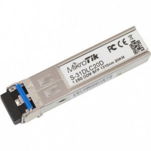 MikroTik S-31DLC20D 1.25G SFP Transceiver 1310nm 20km