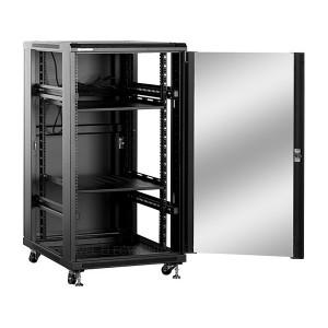 Linkbasic 22U 600 Deep Cabinet 2 Fans & 2 Shelves - GeeWiz