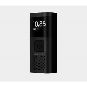 Zartek Air PumpInflator portable rechargeable- Power 60W- Screen Display Pressure &amp; Modes- Battery Li-ion 2000mAH x 2- Mains USB Adaptor- Carry Bag- Hose- 4 x Nozzles- USB type C cable- 12VDC Ada