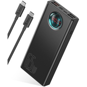 Baseus 30000mAh 65W Portable Charger with Digital Display &amp; 7-Ports
