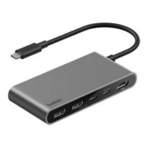Belkin - USB-C 5-IN-1 MULTIPORT HUB 100W- SPACE GRAY (AMZ EXCLUSIVE)