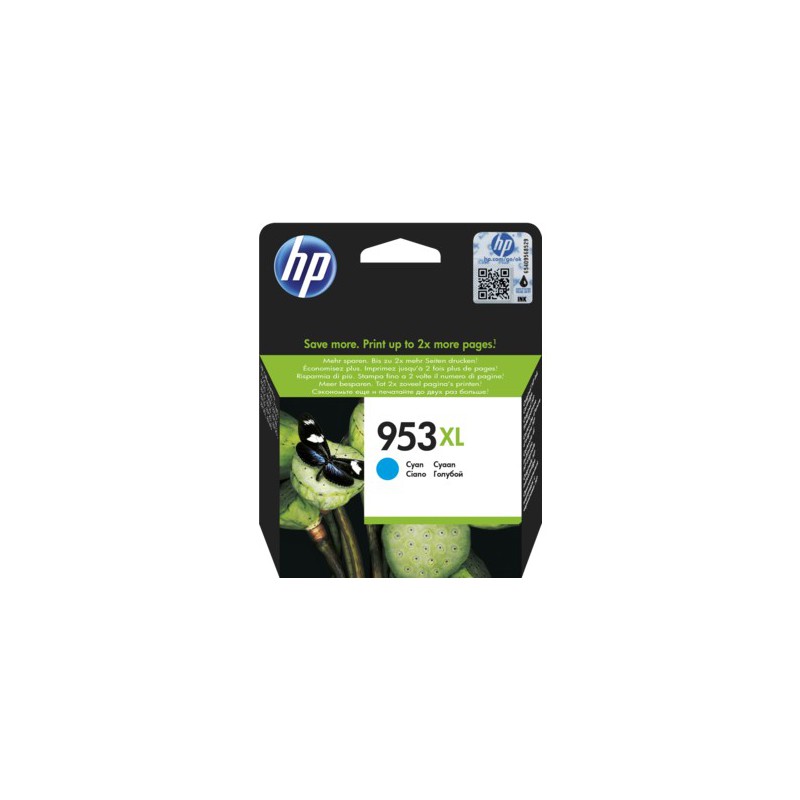 HP 953XL High Yield Cyan Original Ink Cartridge - HP OfficeJet Pro 8710/8720/8725/8730