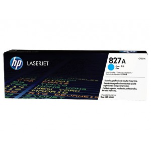 HP  827A CLJ M880 CYAN PRINT CARTRIDGE.