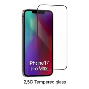 Tuff-Luv - 2.5D Tempered Glass Screen Protector - Compatible with Apple iPhone 17 Pro Max - Clear (1 Pack)
