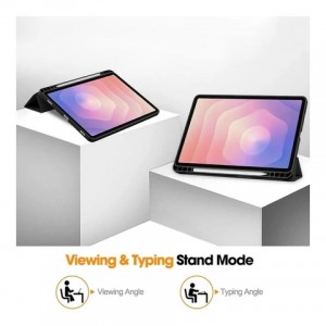 Tuff-Luv - Essential Folio Case with Pen Slot  - Compatible with Samsung Galaxy Tab S11 (SM-X730/ X736/ X736B) 11" - Black