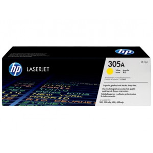HP 305A YELLOW LASERJET TONER CARTRIDGE FOR LASERJET PRO 300 AND 400 COLOR SERIES