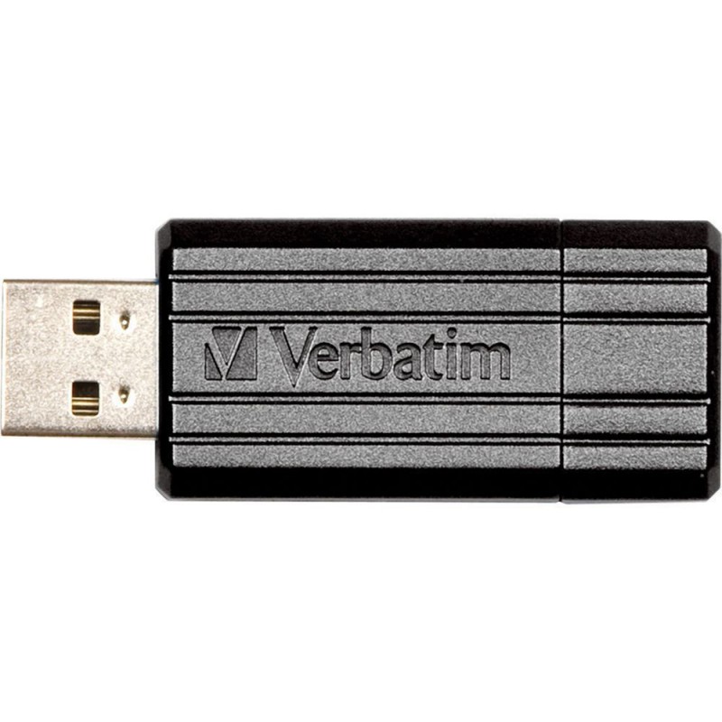 VERBATIM 16GB PINSTRIPE USB2.0 FLASH DRIVE (BLACK)