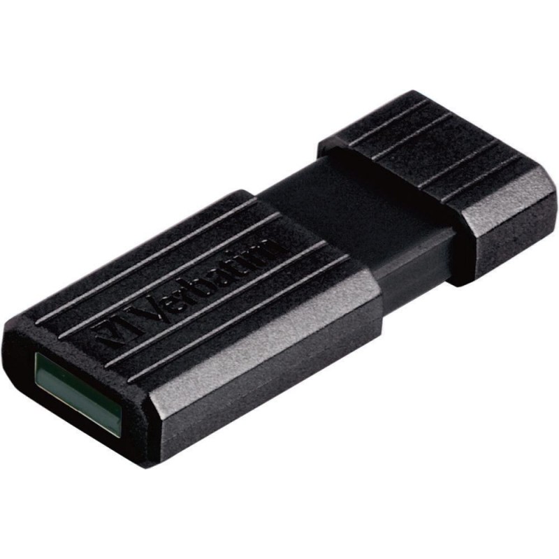 VERBATIM 64GB PINSTRIPE USB2.0 FLASH DRIVE (BLACK)