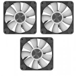 Aerocool APNX FP1 120mm PWM ARGB Fan - Black - 3 pack with Hub