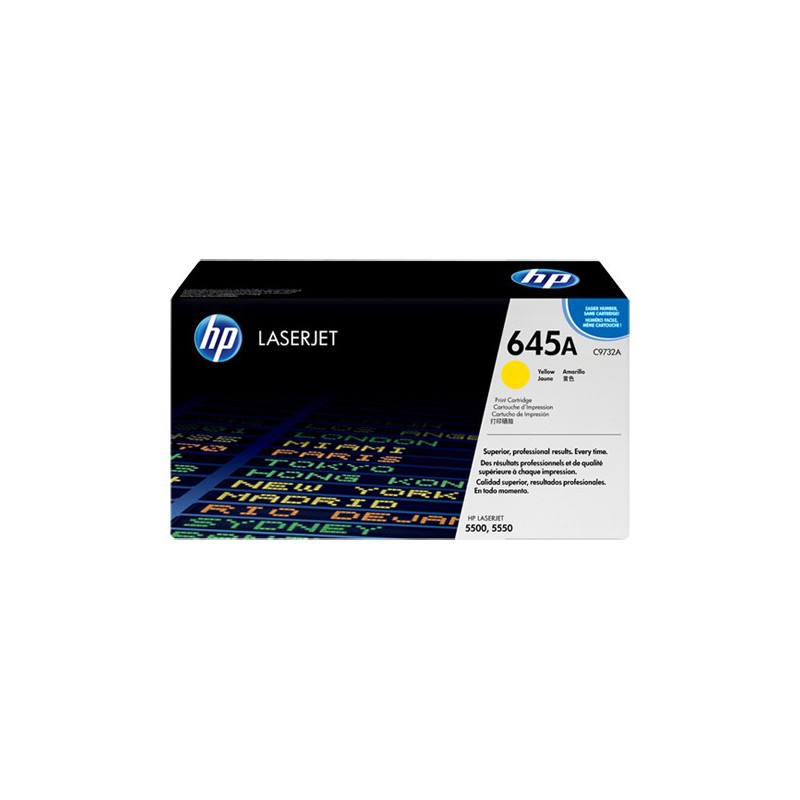 HP 645A CLJ 5500 YELLOW PRINT CARTRIDGE.