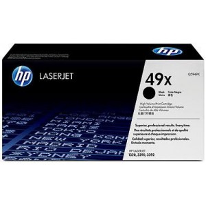 HP 49X High Yield Black LaserJet Toner Cartridge LaserJet 1320/3390/3392