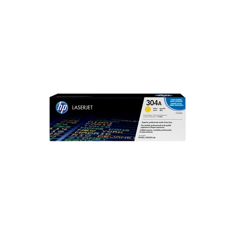 HP 304A COLOR LASERJET CP2025 YELLOW PRINT CARTRIDGE.