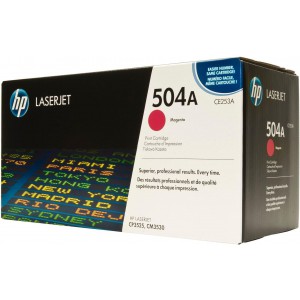 HP 504A CP3525/CM3530 MFP MAGENTA PRINT CARTRIDGE.