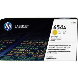 HP 654A Color LaserJet M651 YELLOW PRINT CARTRIDGE.