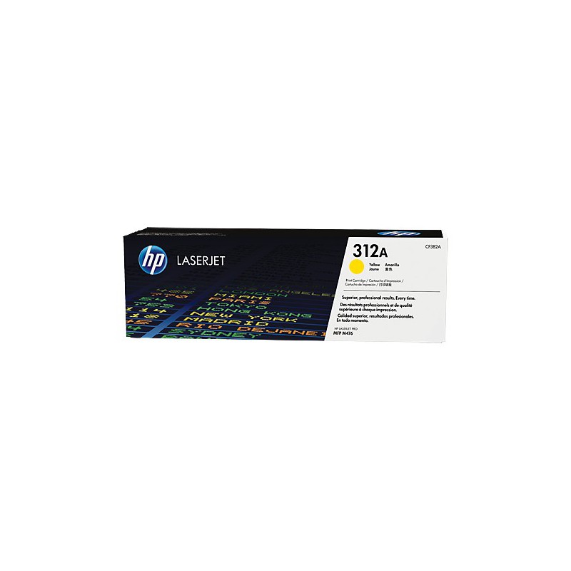 HP 312A CLJ M476 YELLOW PRINT CARTRIDGE.