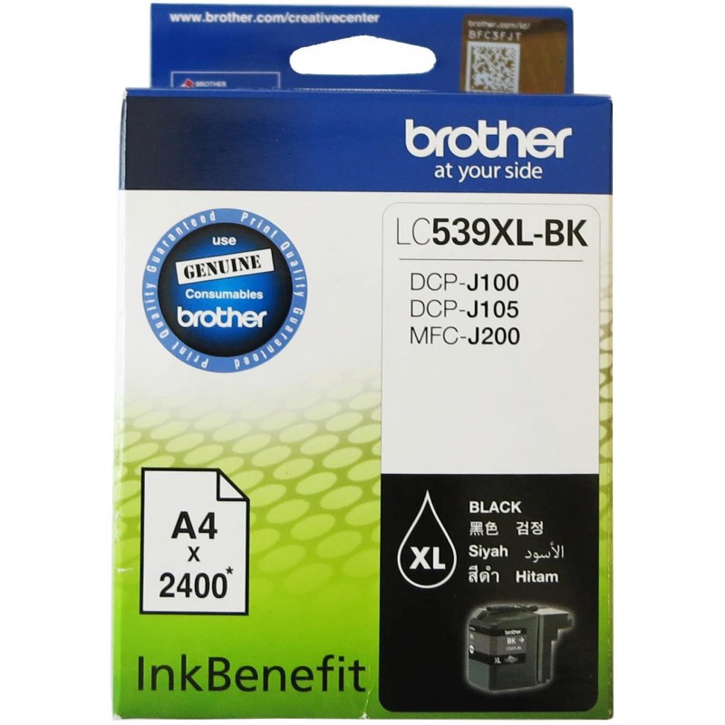 BROTHER HIGH YIELD BLACK INK CARTRIDGE - DCPJ105