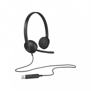 Logitech® H340 USB Computer Headset - BLACK - USB