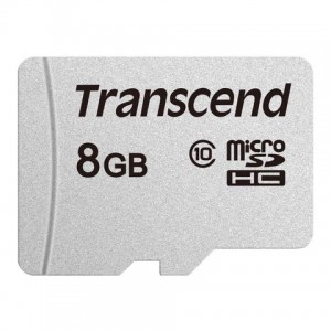 TRANSCEND 300S 8GB MICRO SD UHS-I U1 CLASS10  READ upto 20 MB/S - WRITE up to10MB/S - WITHOUT ADPTOR - 3D NAND - NO ADAPTOR