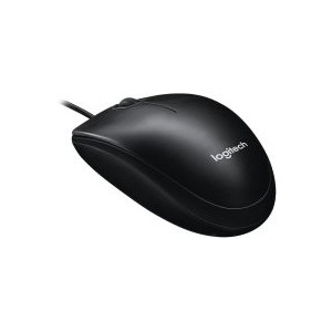 Logitech® Mouse M100 - BLACK - USB - N/A - EMEA28i-935 - AKOYA HANGTAB BOX M100
