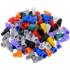 Netix RJ45 Multi Color 100 Pieces Rubber Boots