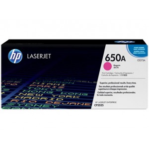 HP 650A COLOR LASERJET CP5525 MAGENTA PRINT CARTRIDGE.