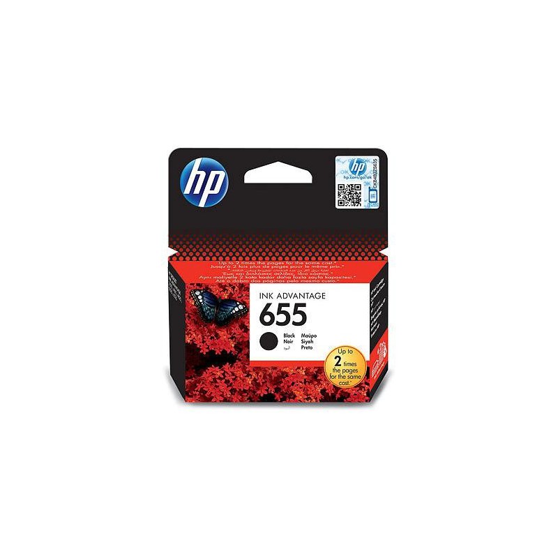 HP 655 Black Ink Advantage Cartridge