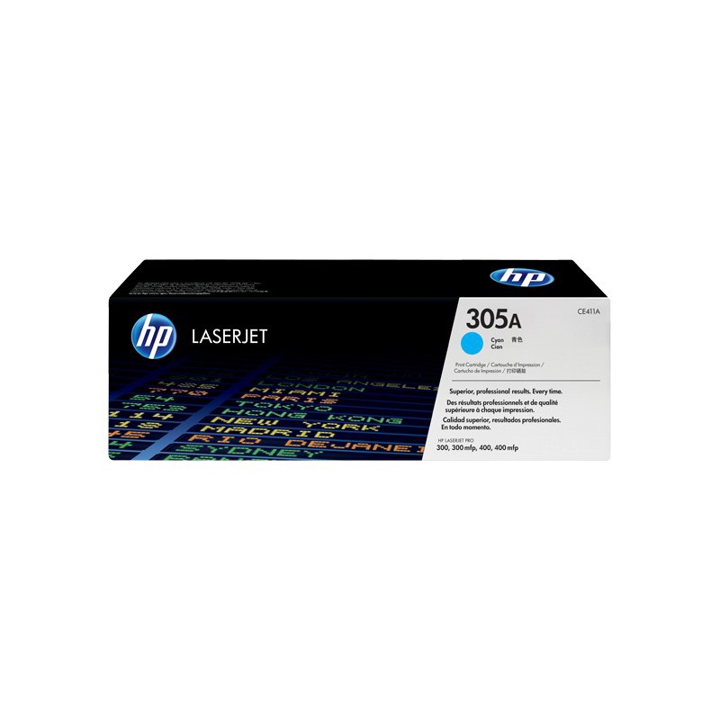 HP 305A CYAN LASERJET TONER CARTRIDGE FOR LASERJET PRO 300 AND 400 COLOR SERIES
