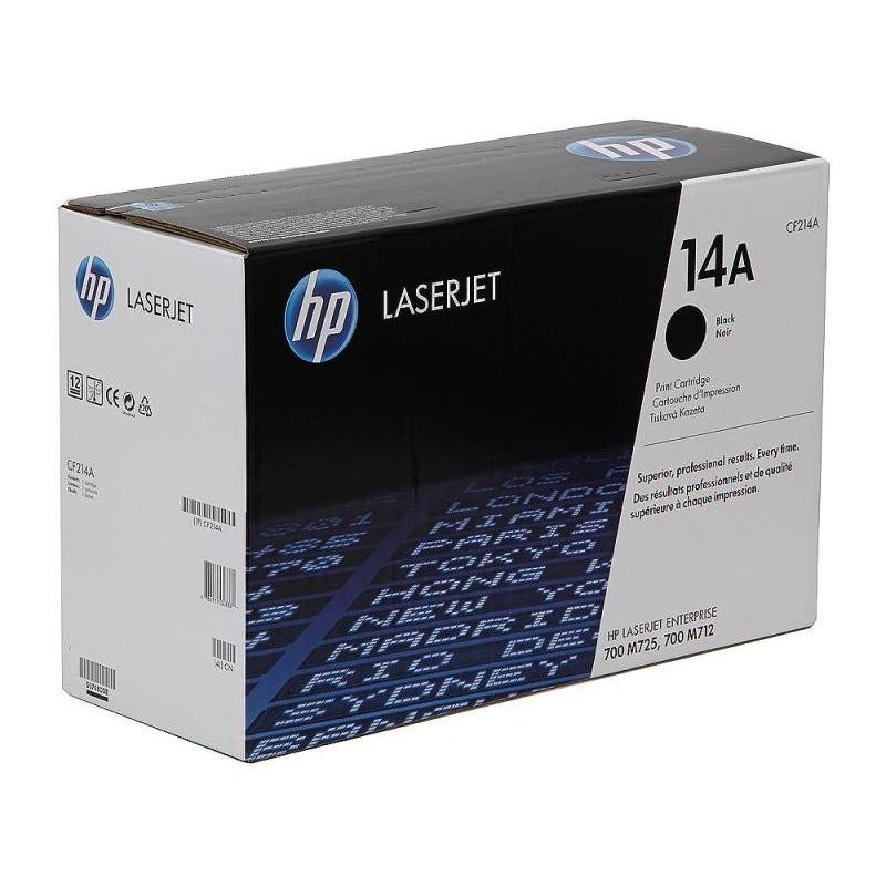 HP 14A HP LJ ENTERPRISE 700 M712 / 725 SERIES BLACK PRINT CARTRIDGE - NEW