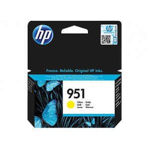 HP 951 YELLOW OFFICEJET INK CARTRIDGE - STANDARD CAPACITY- OfficeJet Pro 8100 ePrinter series OfficeJet Pro 8600 e-AIO