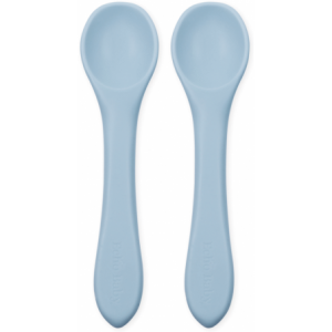 Silicone Feeding Spoons 2-Pack - Powder Blue